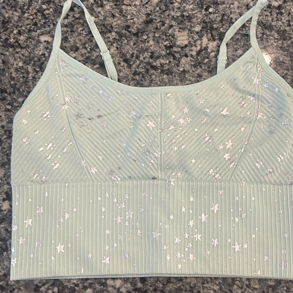Pink sport bra